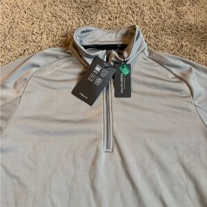 New Galvin Green Golf Pullover Q-zip Shirt Gray XXL Insulation